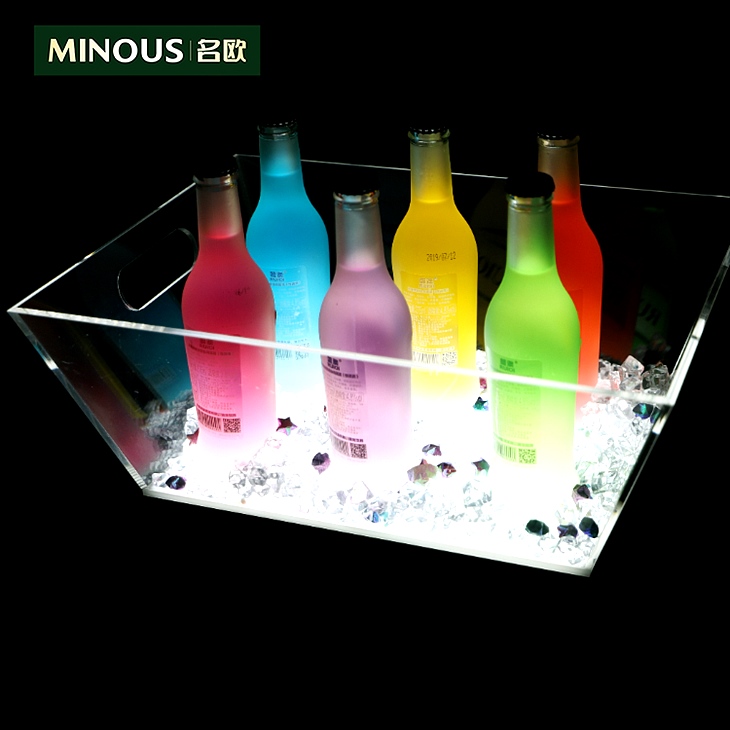 有机玻璃LED发光鸡尾酒展示框